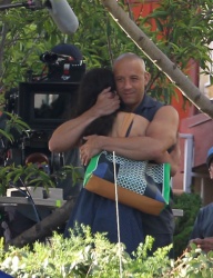 Jordana Brewster, Vin Diesel - On the set of ‘Fast & Furious 7′ in Los Angeles - June 2, 2014 - 40xHQ Cn67AlO8