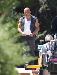Jordana Brewster, Vin Diesel - On the set of ‘Fast & Furious 7′ in Los Angeles - June 2, 2014 - 40xHQ Ga2MCHAU
