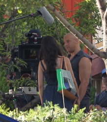 Jordana Brewster, Vin Diesel - On the set of ‘Fast & Furious 7′ in Los Angeles - June 2, 2014 - 40xHQ GdqQ8sDc
