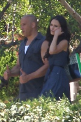 Jordana Brewster, Vin Diesel - On the set of ‘Fast & Furious 7′ in Los Angeles - June 2, 2014 - 40xHQ H0ZS0CZW