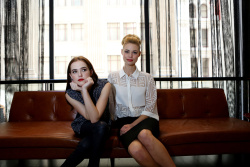 Zoey Deutch & Lucy Fry @ SBS Portraits at Vampire Academy Premiere, Sydney Australia 02/20/2014