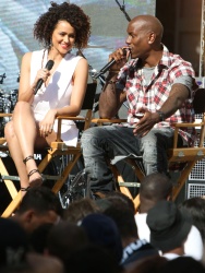 Nathalie Emmanuel, Tyrese Gibson - 'Furious 7' Concert in Los Angeles - April 1, 2015 - 18xHQ QJaMSslo
