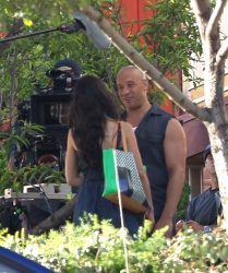 Jordana Brewster, Vin Diesel - On the set of ‘Fast & Furious 7′ in Los Angeles - June 2, 2014 - 40xHQ YCIr1DMP