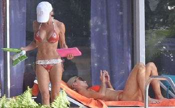 Joanna Krupa Orange Bikini Miami