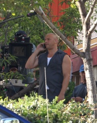 Jordana Brewster, Vin Diesel - On the set of ‘Fast & Furious 7′ in Los Angeles - June 2, 2014 - 40xHQ D1BULjLt