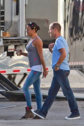 Michelle Rodriguez - On the set of ‘Fast & Furious 7′ in Los Angeles - July 19, 2014 - 23xHQ F2RTPBWx