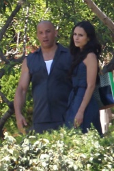Jordana Brewster, Vin Diesel - On the set of ‘Fast & Furious 7′ in Los Angeles - June 2, 2014 - 40xHQ GlrocWhd