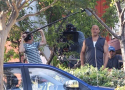 Jordana Brewster, Vin Diesel - On the set of ‘Fast & Furious 7′ in Los Angeles - June 2, 2014 - 40xHQ ISaAubEg
