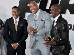 Dwayne Johnson - Dwayne Johnson, Ludacris, Tyrese Gibson - 'Furious 7' Premiere in Los Angeles (2015.04.01.) - 210xHQ P4Lk4vgs