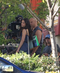 Jordana Brewster, Vin Diesel - On the set of ‘Fast & Furious 7′ in Los Angeles - June 2, 2014 - 40xHQ SNp7ihEY