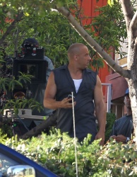Jordana Brewster, Vin Diesel - On the set of ‘Fast & Furious 7′ in Los Angeles - June 2, 2014 - 40xHQ UmM3UACu