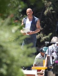 Jordana Brewster, Vin Diesel - On the set of ‘Fast & Furious 7′ in Los Angeles - June 2, 2014 - 40xHQ YmaRVXtG