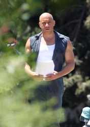 Jordana Brewster, Vin Diesel - On the set of ‘Fast & Furious 7′ in Los Angeles - June 2, 2014 - 40xHQ Zo5ERGhD